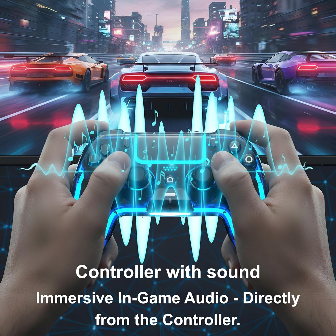 VioraTech Wireless Controller for PS5 with Hall Effect Joysticks, R...