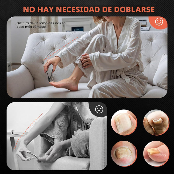 BEZOX Cortaúñas para personas mayores \u2013 Cortaúñas de mango lar...