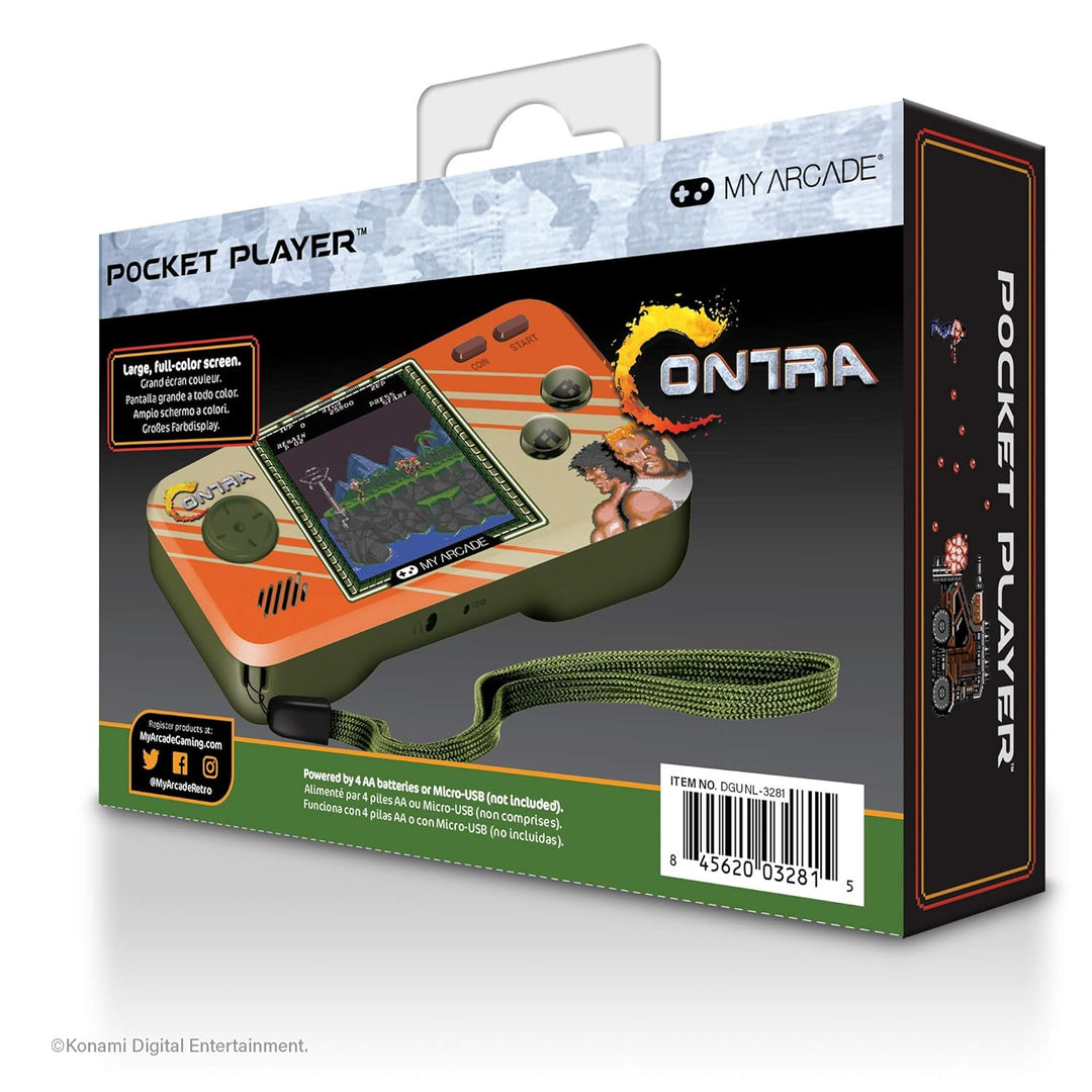 My Arcade Contra Pocket Player 2 en 1, Contra y Super Contra, enlac...