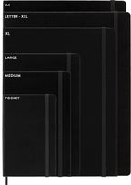 Moleskine Cuaderno, XXL, rayas, negro, tapa dura (8.5 x 11)
