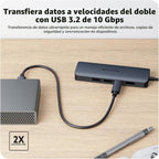 Hyper, 5785582, hub USB 3.2 de 6 puertos