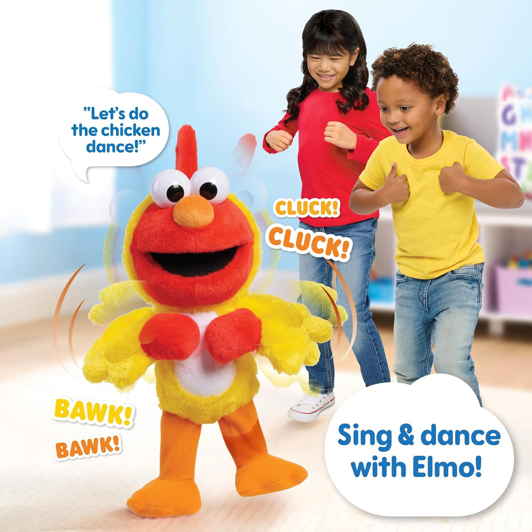Sesame Street Elmo de baile de Chicken Dance, peluche de 13 pulgada...