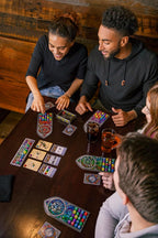 Juego de mesa Sagrada | Juego familiar para niños y adultos | Juego de estrategia de selección y colocación de dados | A partir de 10 años | 1 a 4 jugadores | por Floodgate Games