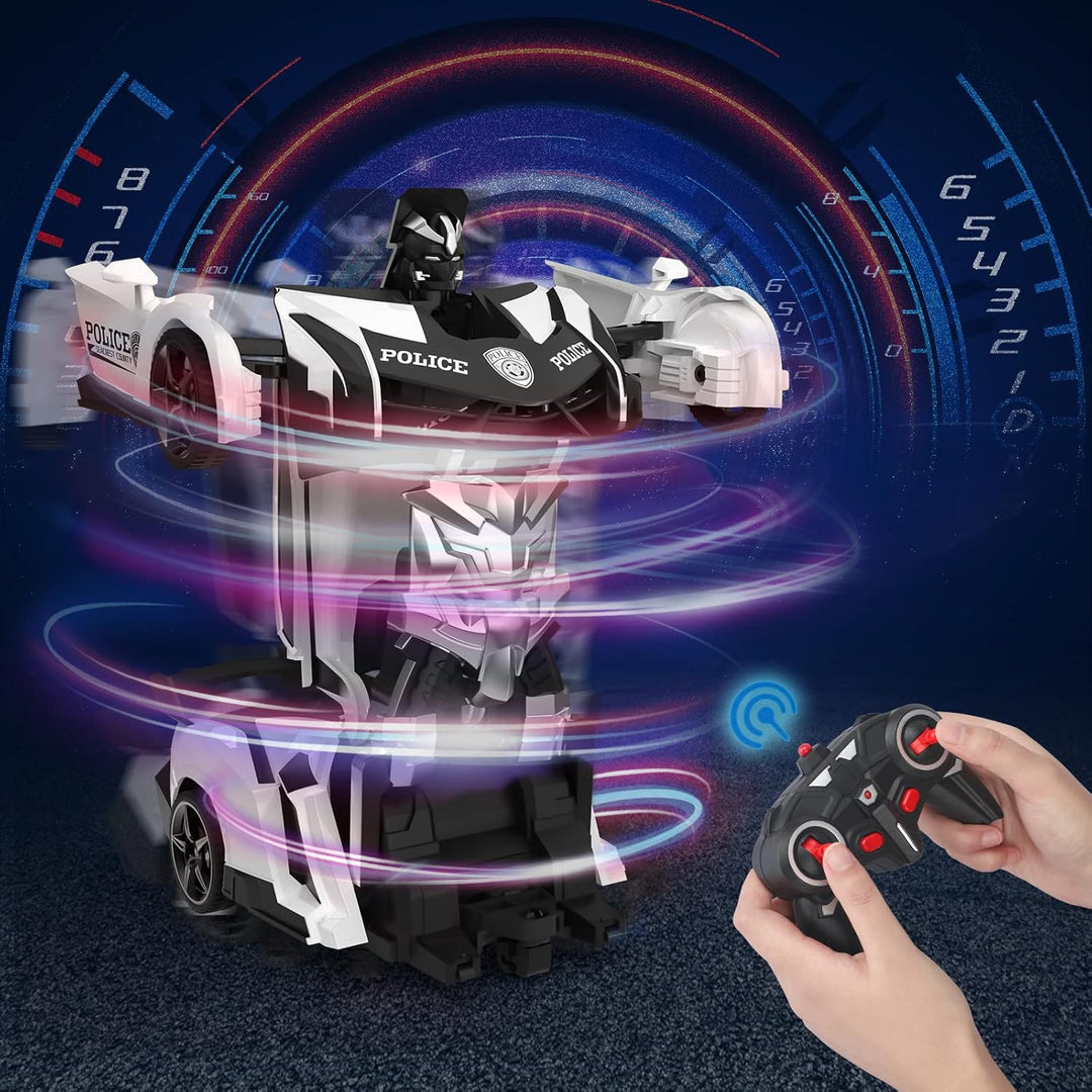 BLUEJAY Transform RC Cars para niños de 4-7 y 8-12 años, auto a con...
