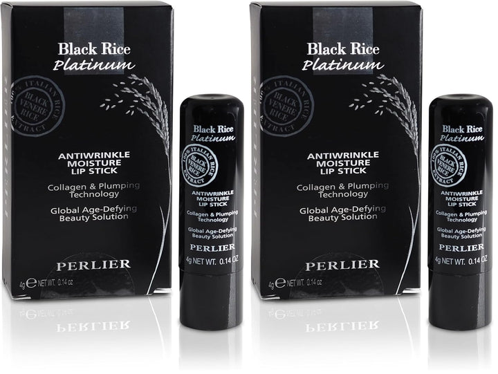 Perlier Black Rice Platinum Plumping Lip Balm, 0.14 onzas líquidas...