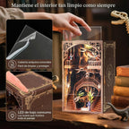 2026 Nuevo Kit de Biblioteca de Dinosaurios para Estantería con Luz LED y Impresión de Polvo