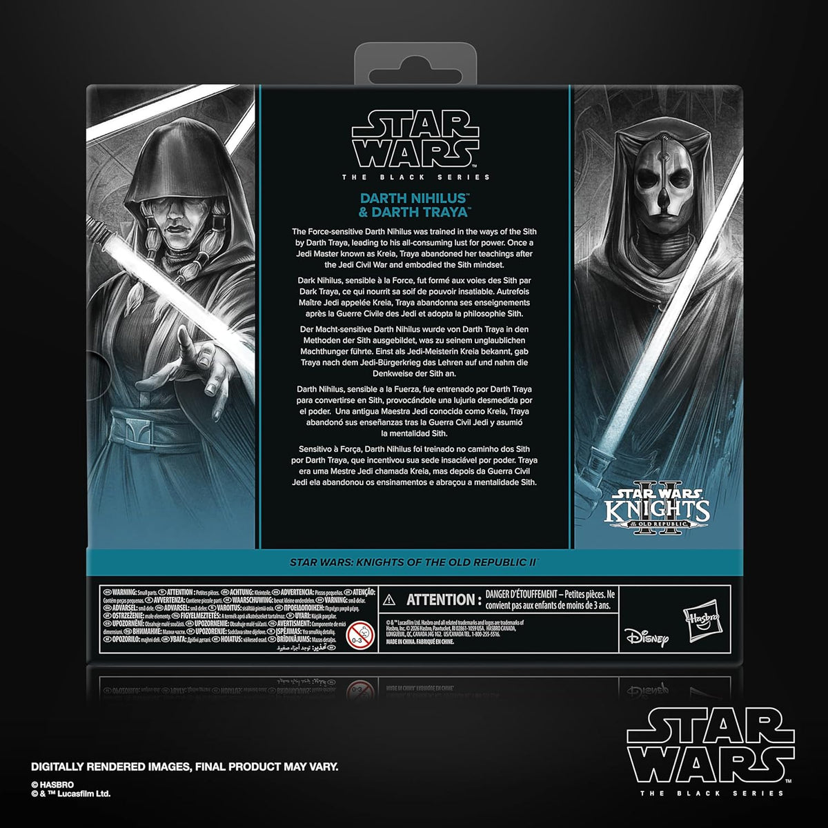 STAR WARS The Black Series Darth Nihilus & Darth Traya, Knights of the Old Republic II