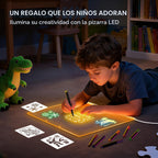 Tablero de dibujo LED de 17 pulgadas para niños, regalo de cumpleaños para