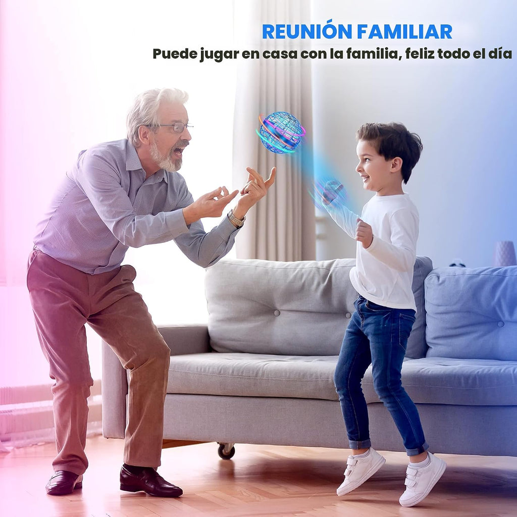 LEMATRIX Juguete de bola de orbe volador 2023, bola flotante Boomerang Fly Fidget Spinner, juguetes geniales regalos para niños y niñas de 6, 7, 8, 9, 10, 11, 12 años, niños y adolescentes, mini dron de mano, globo cósmico, juguetes para interiores y exte