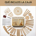 Modelo de máquina voladora de Leonardo da Vinci Pathfinders, juego con modelo de madera