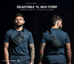 Bolsas Cruzadas Pequeñas de Viaje Gymreapers para Hombres y Mujeres con Bolsillo Oculto - Riñonera Impermeable para Hombres con Correa de Hombro Ajustable para Viajar, Correr y Hacer Senderismo