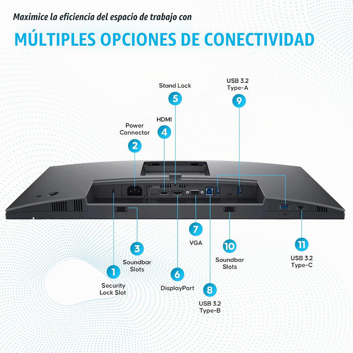 P2425H para Dell Reemplazo \u2013 Pantalla de monitor de computador...