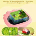 Lupa para niños, pantalla digital de 2.0 pulgadas, mini microscopio de bolsillo para insectos, microscopio de mano con zoom de 200x con luces ajustables, regalos de cumpleaños Edu para niñas de 3 a 12