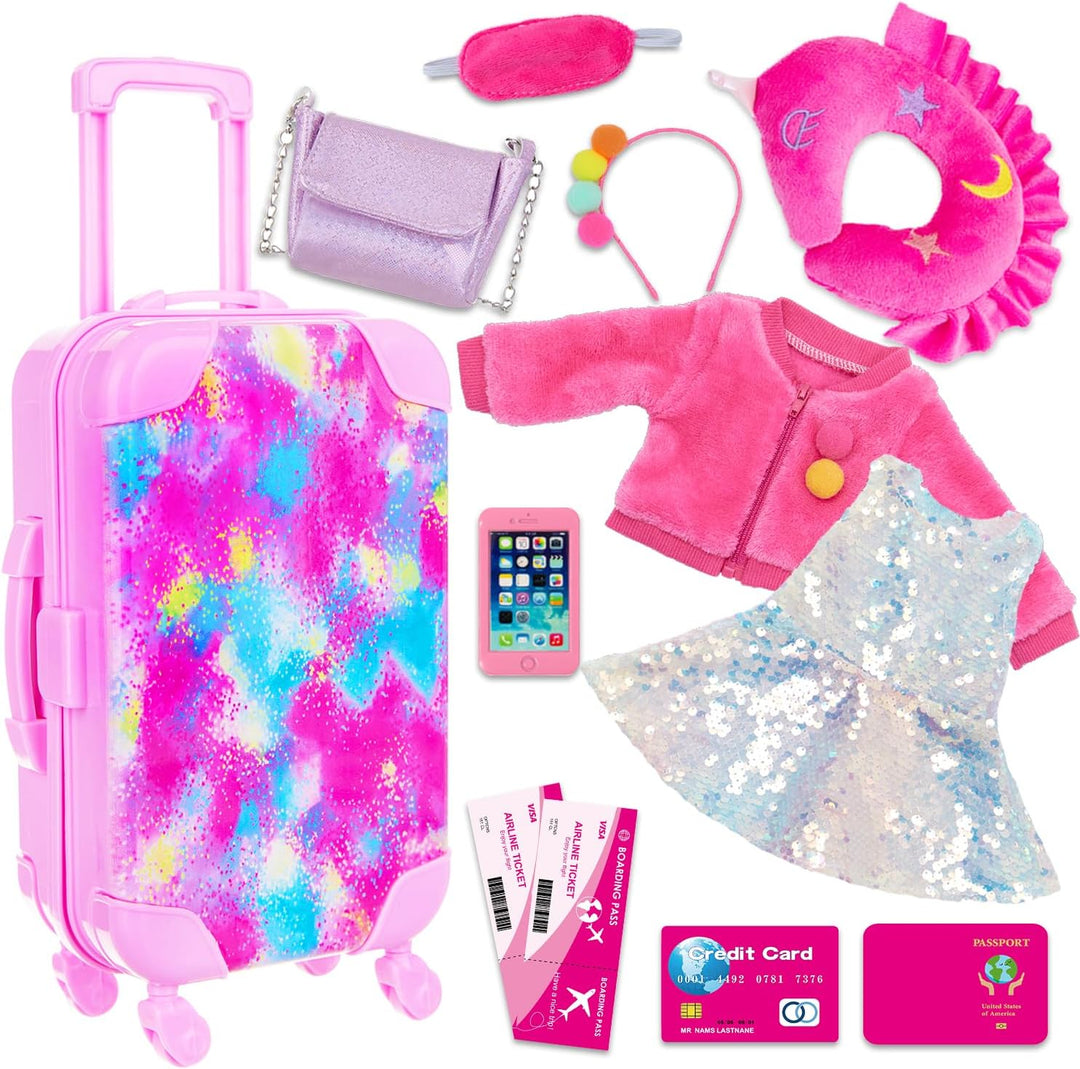 K.T. Fancy Ropa y accesorios de muñeca americana de 18 pulgadas, ju...