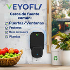 VEYOFLY Trampas para moscas de la fruta de interior con enchufe UV, trampa para mosquitos de la fruta, 2 dispositivos + 6 recambios