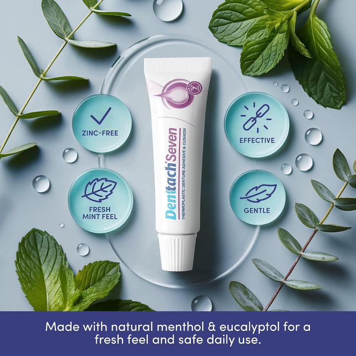 Denttach Seven Denture Adhesive, adhesivo termoplástico para dentad...
