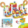 Juego de tren eléctrico para niños, 321 piezas (118 pistas + 2 autos) juego de tren magnético para niños pequeños, juguetes STEM regalos de cumpleaños para niños de 3 a 12 años, kits de pista de