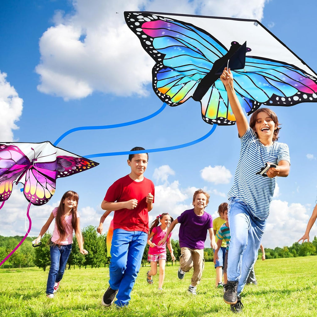 6 piezas de cometa grande para niños y adultos, juegos al aire libre