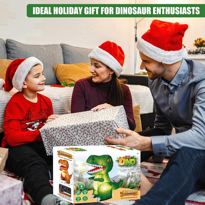 Juguetes inflables de dinosaurio con control remoto, dinosaurio RC...