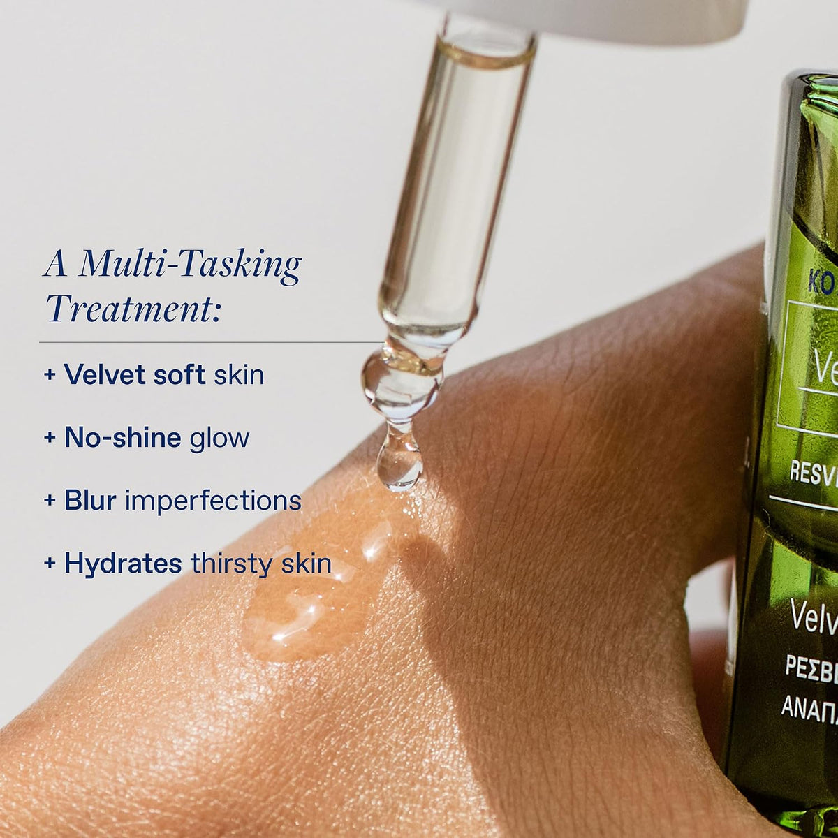 KORRES Santorini Grape Velvet Skin Drink, Suero Hidratante con Resv...