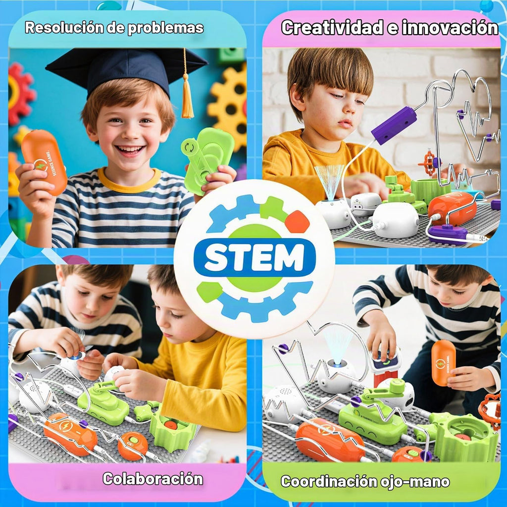 SMILESSKIDDO Kits de ciencia, juguetes STEM de electrónica, más de 300