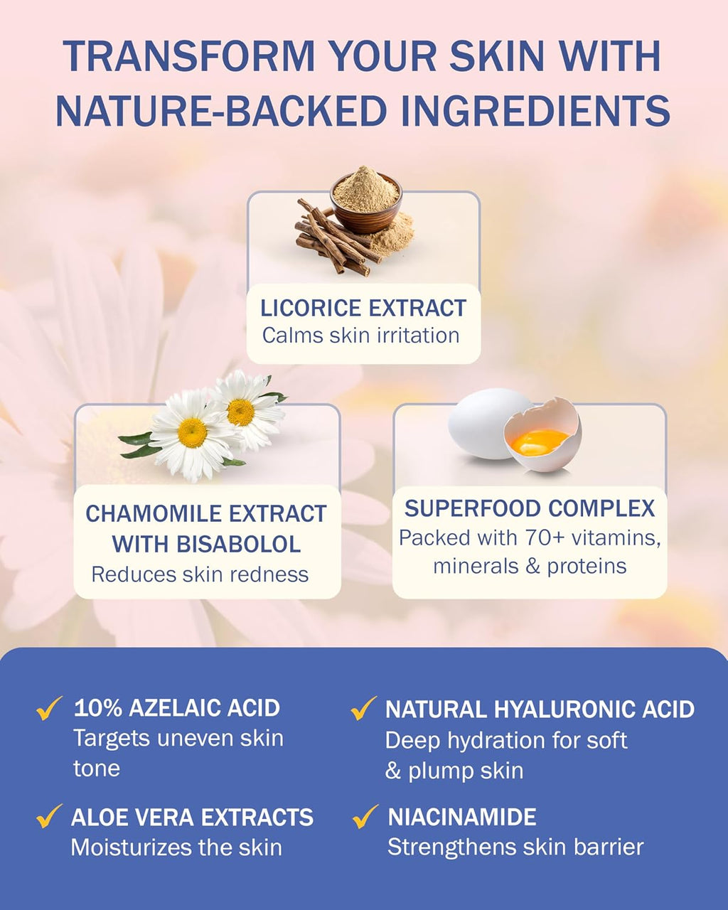 Rosacea Solve - Suero hidratante para la cara con 10% de ácido azel...