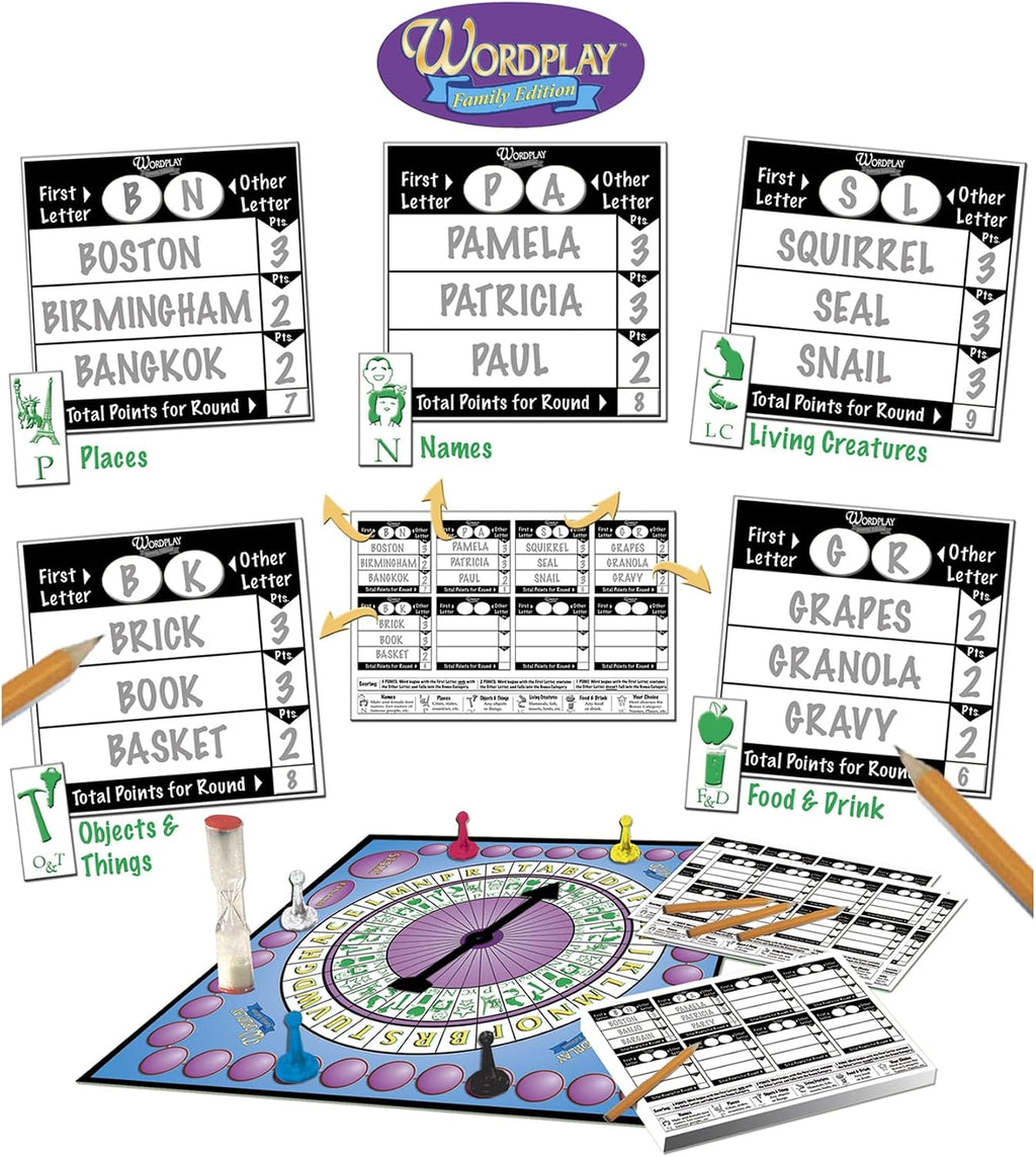 Juego de palabras: el mejor juego de mesa de desafío de palabras de ritmo rápido para familiares y amigos - Diversión nocturna de juegos para adultos y familiares