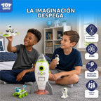 TOY Life Juguete de cohete espacial para niños, transbordador con astronauta nave espacial, planeta y automóvil, para niños de 3, 4, 5, 6, 7, 8, regalo de cumpleaños para mayores de 3 años
