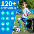 Reloj inteligente para niños y niñas, reloj HD de 1.83 pulgadas con función de llamada, juegos, podómetro, frecuencia cardíaca, SpO2, monitor de sueño y estrés, más de 120 modos deportivos