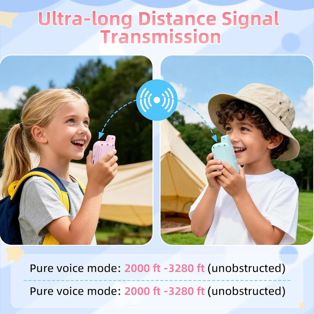 Walkie Talkies de video para niños: paquete de 2 juguetes de interc...