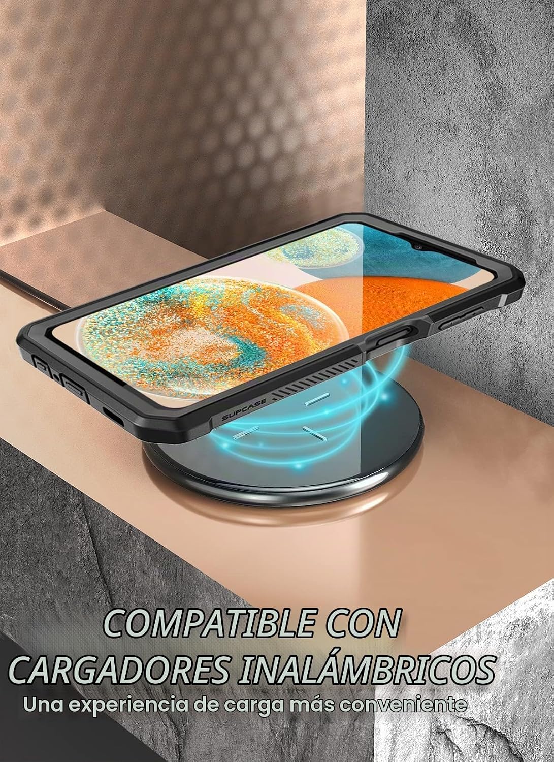 SUPCASE Funda para Samsung Galaxy A23 4G / 5G con soporte, color negro