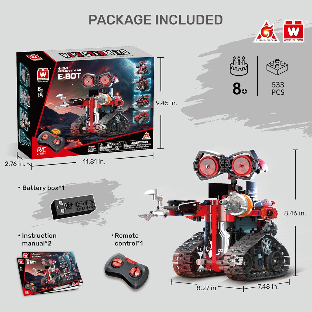 Kit de Construcción de Robots W WISE BLOCK Robótica STEM