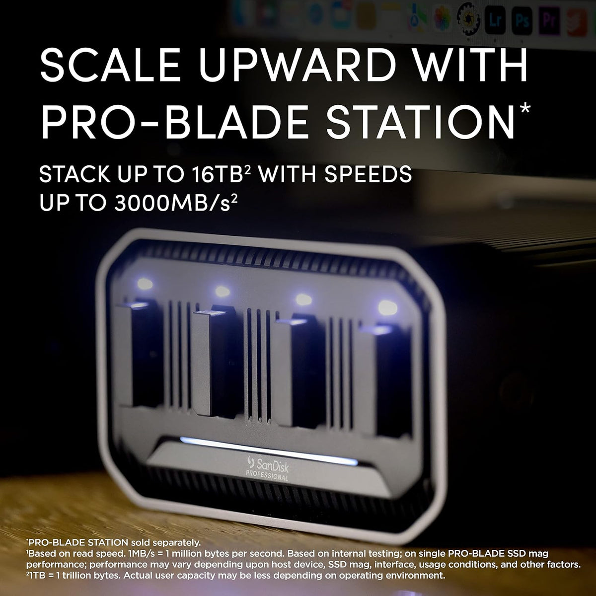 SanDisk Professional 2TB SSD Mag - SSD Mag NVMe portátil y modular,...
