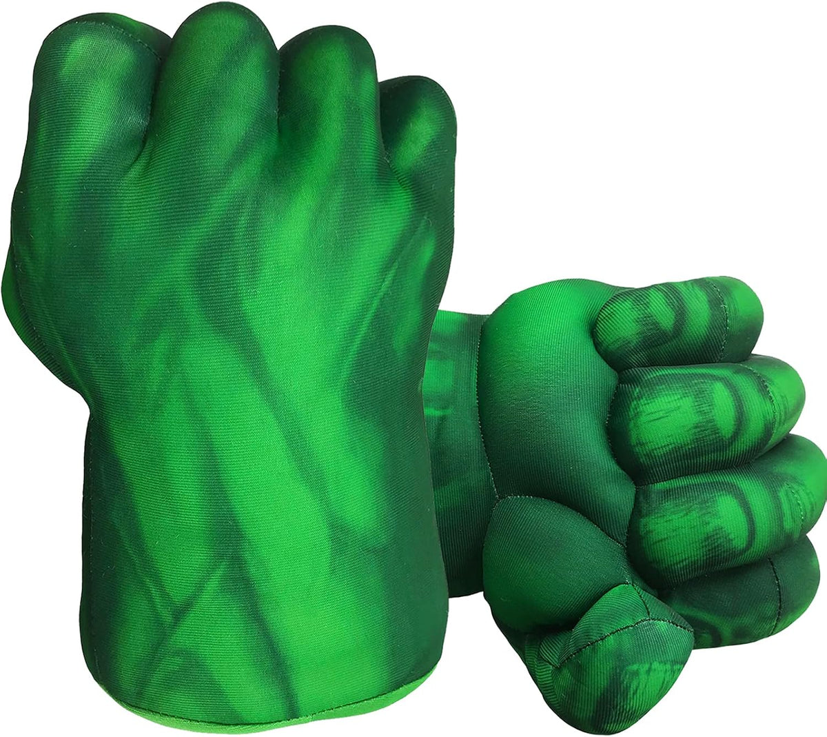 NuGeriAZ Manos de superhéroe para niños, juego de guantes de boxeo de felpa para niños, disfraz de cosplay para niños, regalo de cumpleaños de Navidad (verde A)