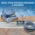 Hydro 4 - Limpiador robótico de piscina con cable, cable de 49 pies