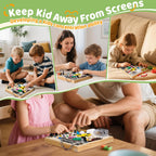 Montessori Wooden Busy Board Toys,Sensory Educational Boards Toy,Gift