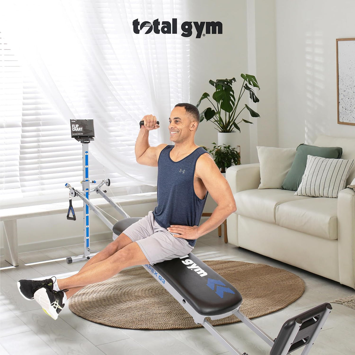 Total Gym APEX G3 Home Gym, 8 niveles de resistencia, más de 70 ejercicios