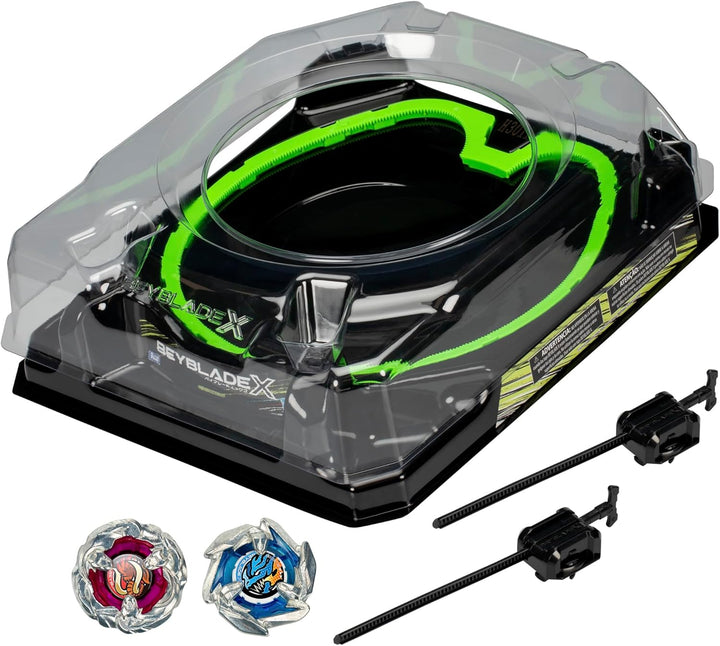 Beyblade X Xtreme Battle Set con Beystadium Arena con riel