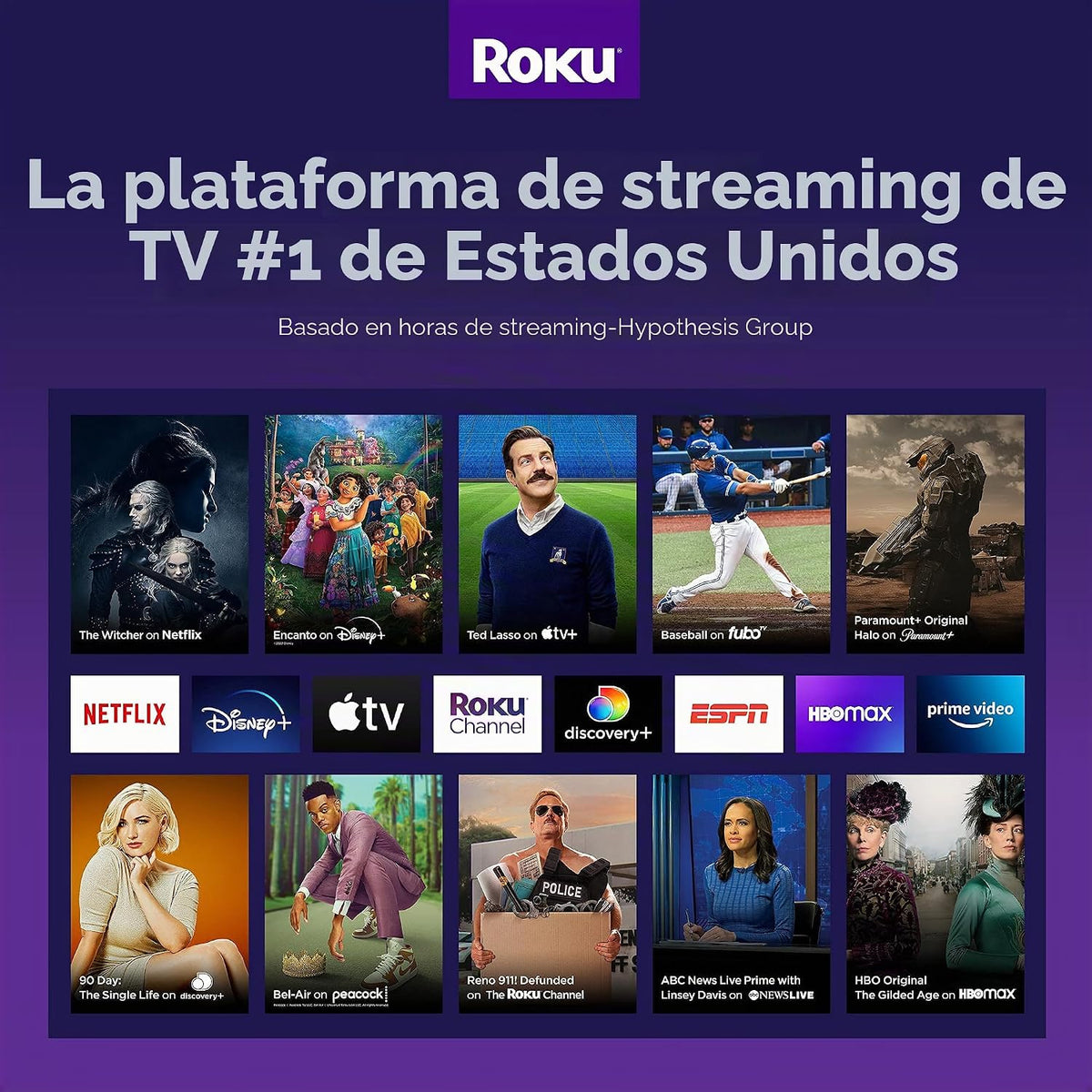 Roku Express | Reproductor de streaming HD Roku con control remoto simple (sin controles de TV), TV gratis y en vivo