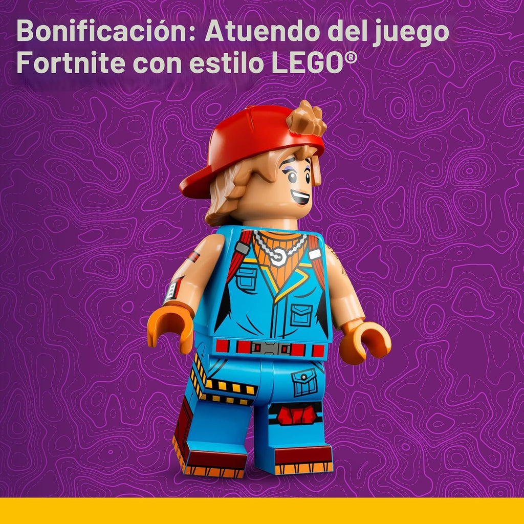 LEGO Fortnite Peely & Sparkplug's Camp - Juego de construcción de videojuegos para niñas y niños a partir de 7 años - Figuras de juguete de Fortnite Peely, Sparkplug y más - Idea de regalo para cumpleaños - 77075