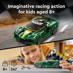 LEGO Speed Champions Lotus Evija 76907 Modelo de juguete de coche de carreras para niños, juego coleccionable con minifigura de conductor de carreras