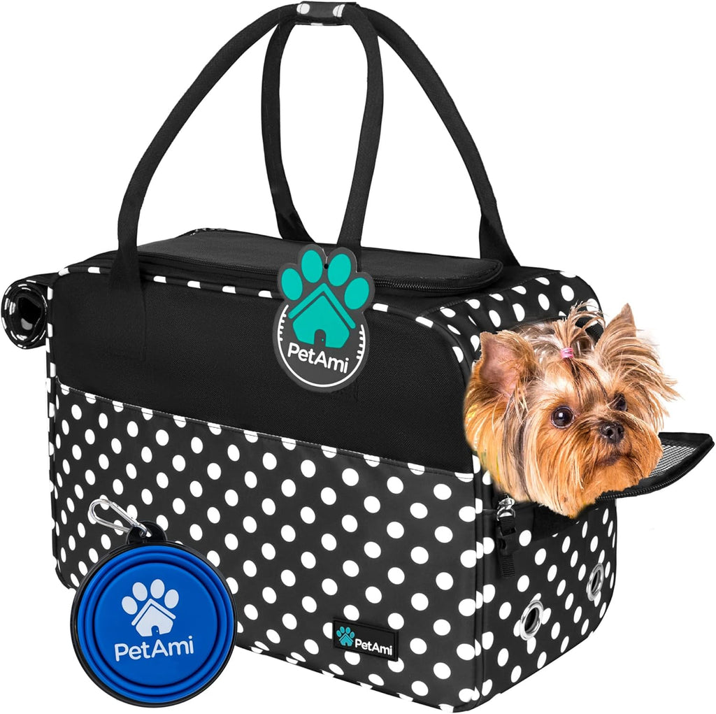 PetAmi Bolsa de transporte para perros pequeños con bolsillos