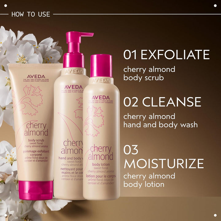 Aveda Loción corporal de almendra cereza | con aceite de almendras...