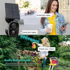 Vicohome 2G6B - Cámara de seguridad solar 2K y timbre de video inteligente DB3 2K con timbre, no necesita NVR, funciona con pilas, fácil de configurar, detección de movimiento, audio bidireccional