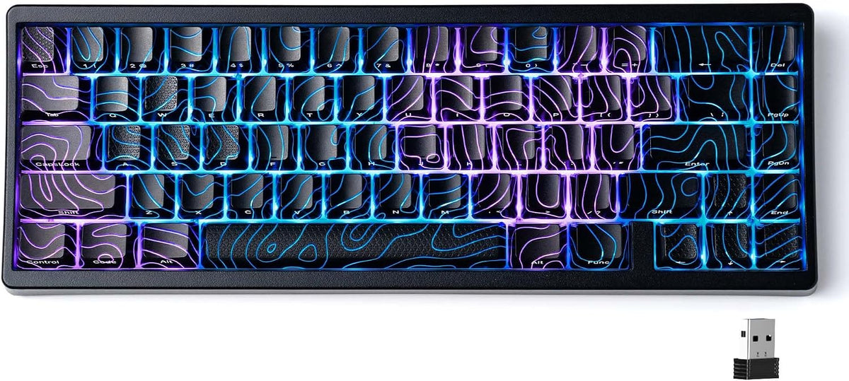 HITIME x XVX M67 - Teclado inalámbrico 60% por ciento, teclado gami...