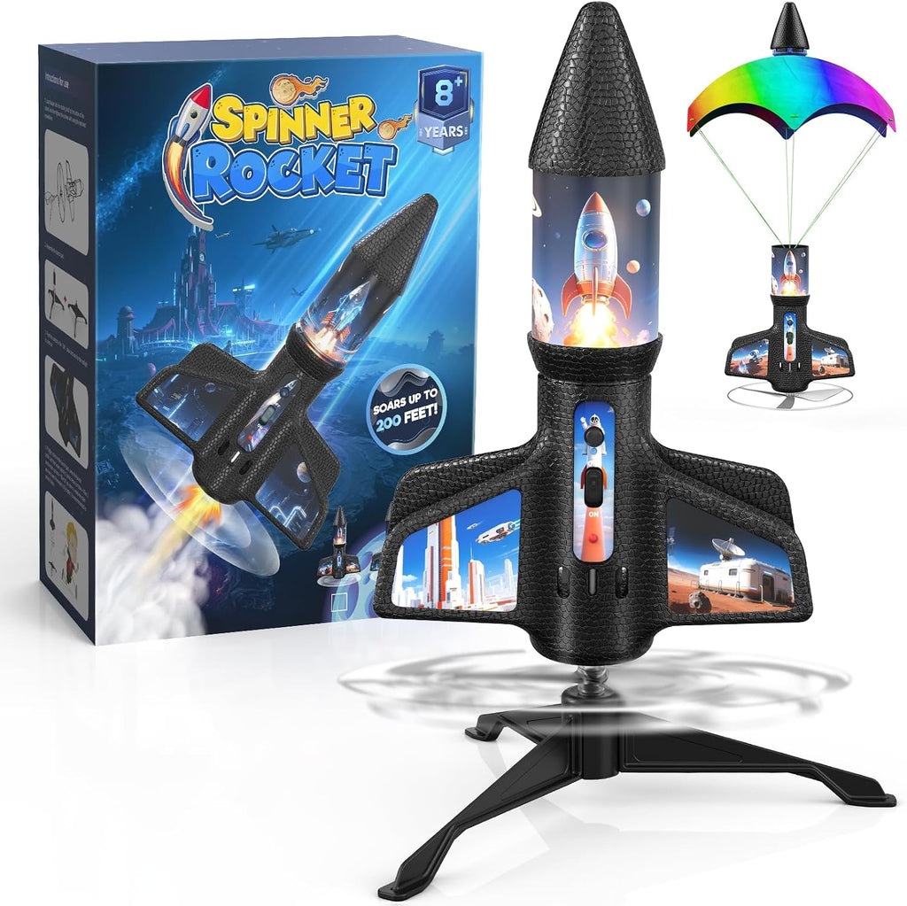 Lanzacohetes para niños, Spinner Rokcet, juguetes Rokcet para niños de 6 a