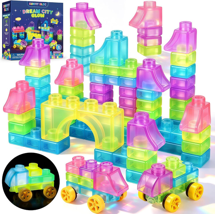 40 bloques de construcción suaves sensoriales para niños pequeños,...