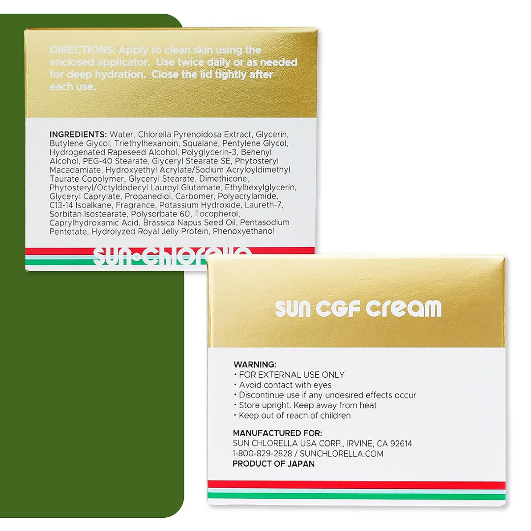 Sun Chlorella Crema hidratante facial que aumenta la hidratación pr...