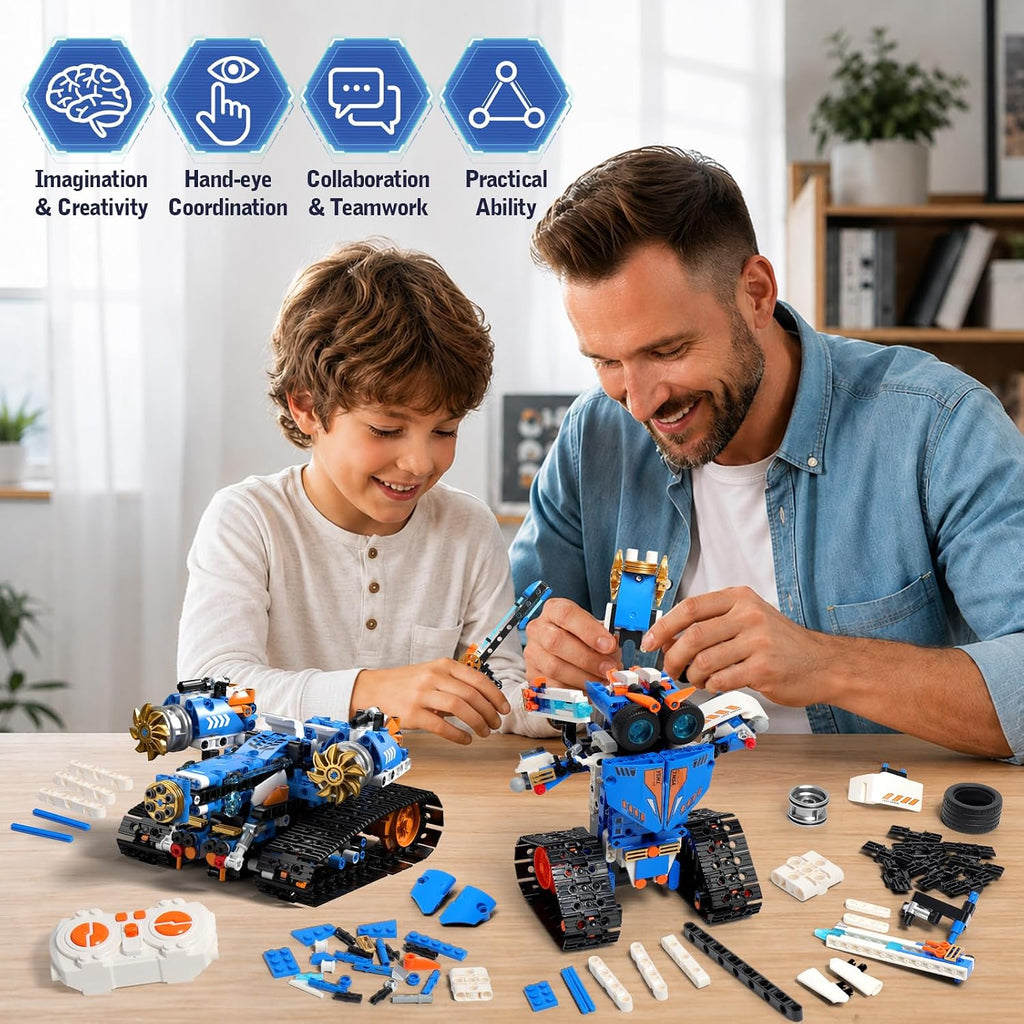 Kit de construcción de robot STEM 3 en 1 588 piezas, robótica para