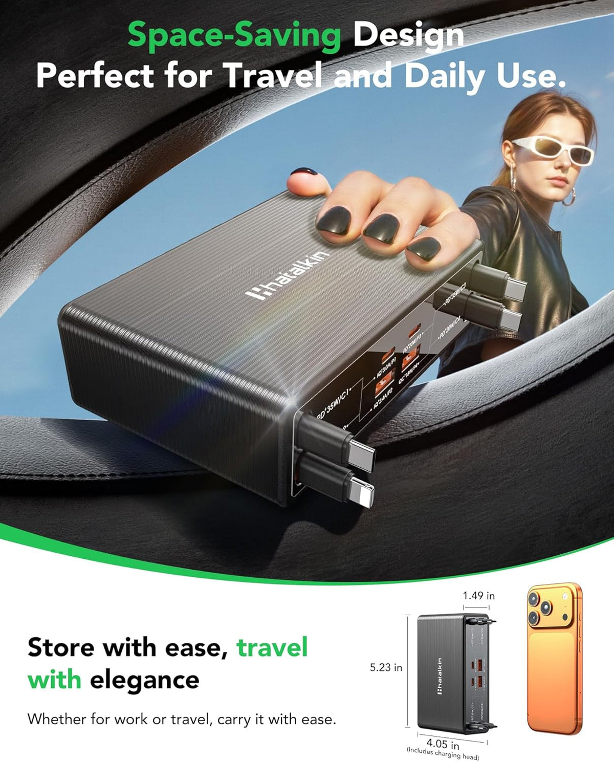 Cargador retráctil 8 en 1 para iPhone Duo/18 Pro Samsung Múltiples